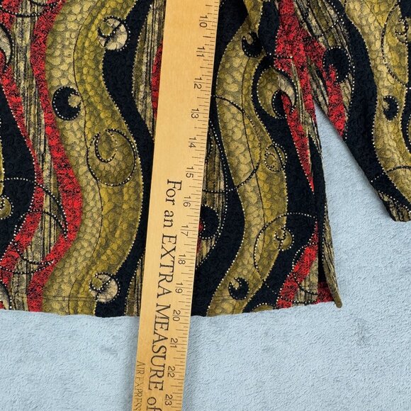 Vintage Notations Petite S Whimsigoth Celestial Moody Shirt Stretch Y2K USA Made - Picture 8 of 8